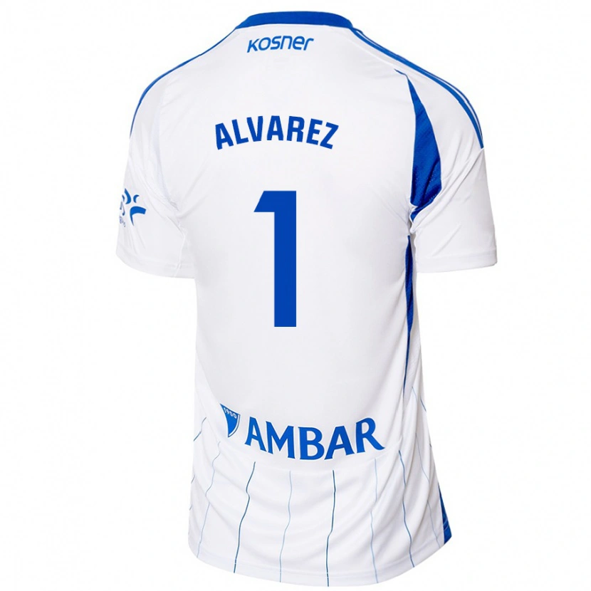 Danxen Kinderen Cristian Álvarez #1 Rood Wit Thuisshirt Thuistenue 2024/25 T-Shirt