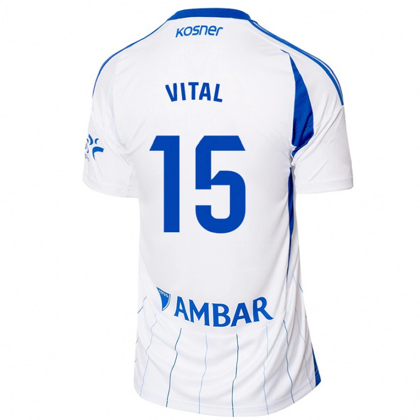 Danxen Kinderen Bernardo Vital #15 Rood Wit Thuisshirt Thuistenue 2024/25 T-Shirt