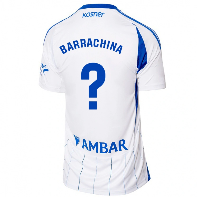 Danxen Kinderen Hugo Barrachina #0 Rood Wit Thuisshirt Thuistenue 2024/25 T-Shirt