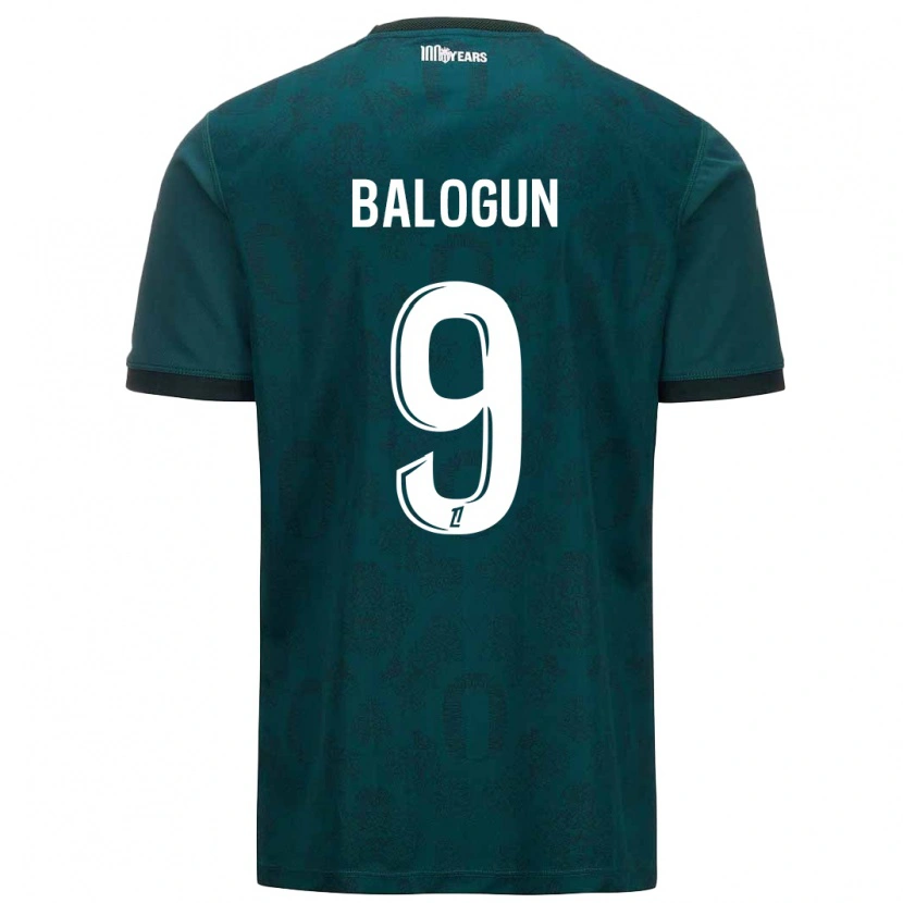Danxen Kinderen Folarin Balogun #9 Donkergroen Uitshirt Uittenue 2024/25 T-Shirt