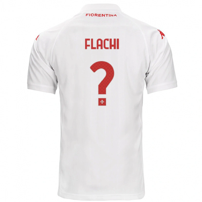 Danxen Kinderen Tommaso Flachi #0 Wit Uitshirt Uittenue 2024/25 T-Shirt
