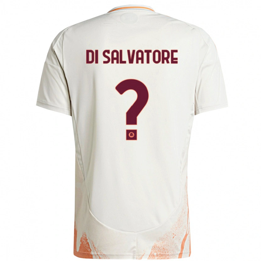 Danxen Kinderen Diego Di Salvatore #0 Crème Wit Oranje Uitshirt Uittenue 2024/25 T-Shirt