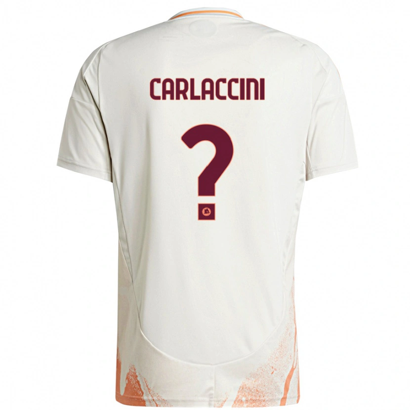 Danxen Kinderen Samuele Carlaccini #0 Crème Wit Oranje Uitshirt Uittenue 2024/25 T-Shirt