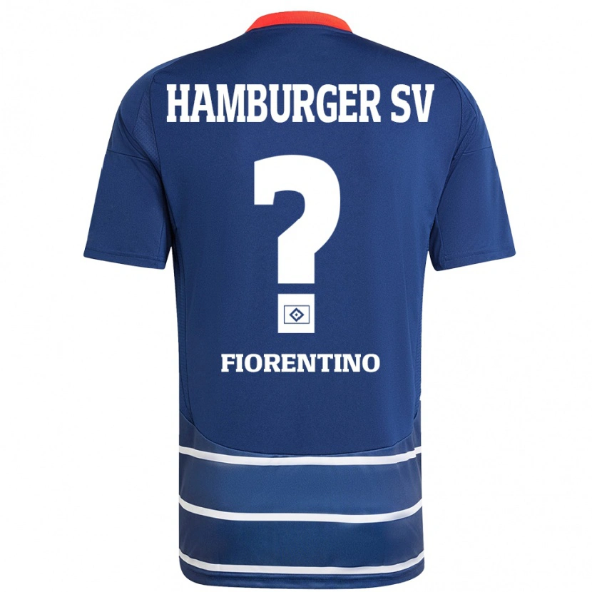 Danxen Kinderen Gianluca Fiorentino #0 Donkerblauw Uitshirt Uittenue 2024/25 T-Shirt