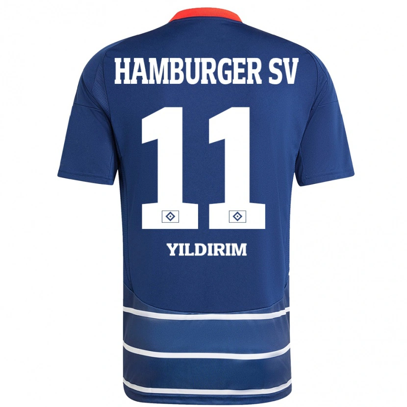Danxen Kinderen Mehmet Yildirim #11 Donkerblauw Uitshirt Uittenue 2024/25 T-Shirt