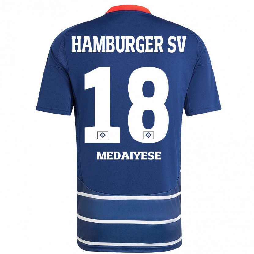 Danxen Kinderen Olamide Medaiyese #18 Donkerblauw Uitshirt Uittenue 2024/25 T-Shirt