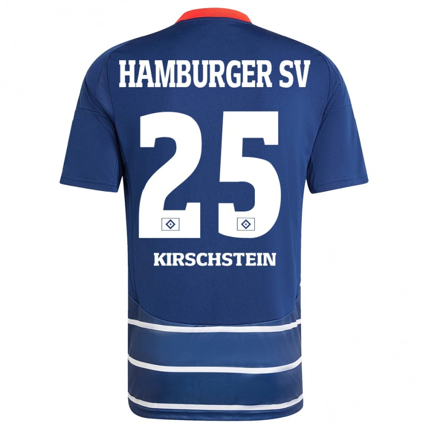 Danxen Kinderen Merle Kirschstein #25 Donkerblauw Uitshirt Uittenue 2024/25 T-Shirt