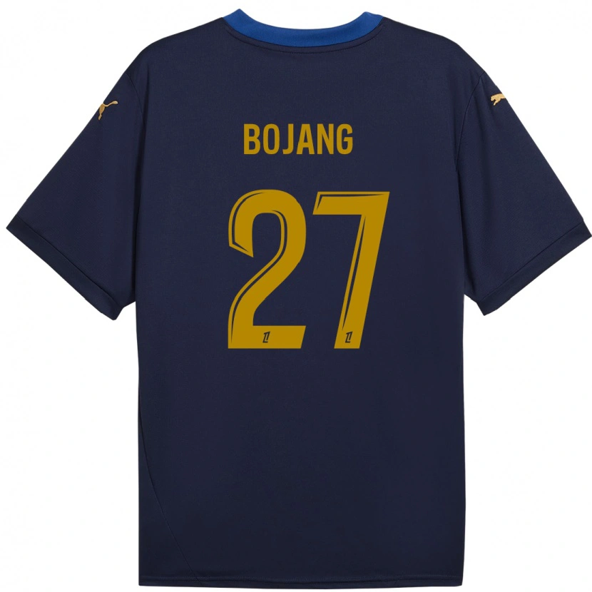 Danxen Kinderen Adama Bojang #27 Marineblauw Goud Uitshirt Uittenue 2024/25 T-Shirt