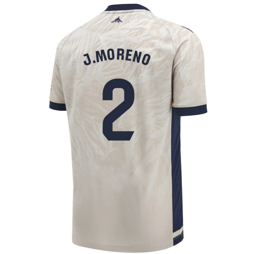 Danxen Kinderen Jorge Moreno #2 Lichtgrijs Uitshirt Uittenue 2024/25 T-Shirt