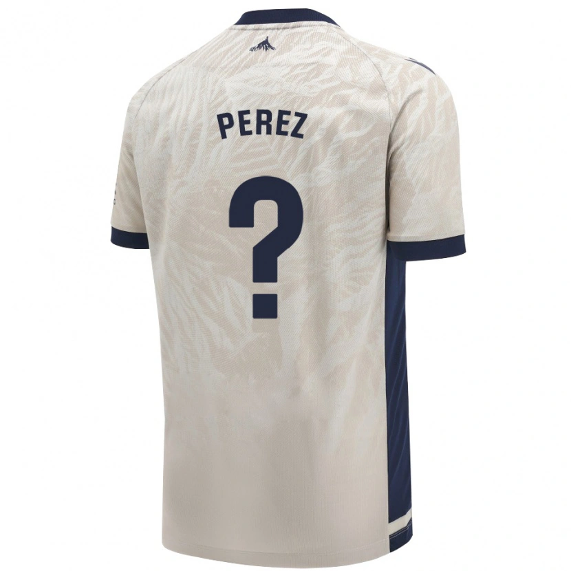 Danxen Kinderen Bruno Pérez #0 Lichtgrijs Uitshirt Uittenue 2024/25 T-Shirt