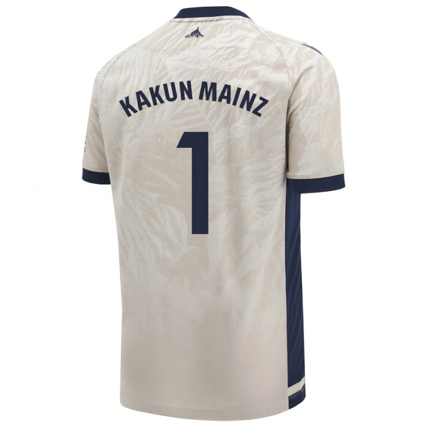 Danxen Kinderen Kakun Mainz #1 Lichtgrijs Uitshirt Uittenue 2024/25 T-Shirt