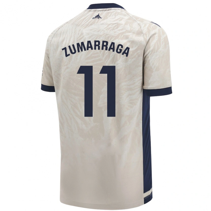 Danxen Kinderen Aitana Zumárraga Garde #11 Lichtgrijs Uitshirt Uittenue 2024/25 T-Shirt