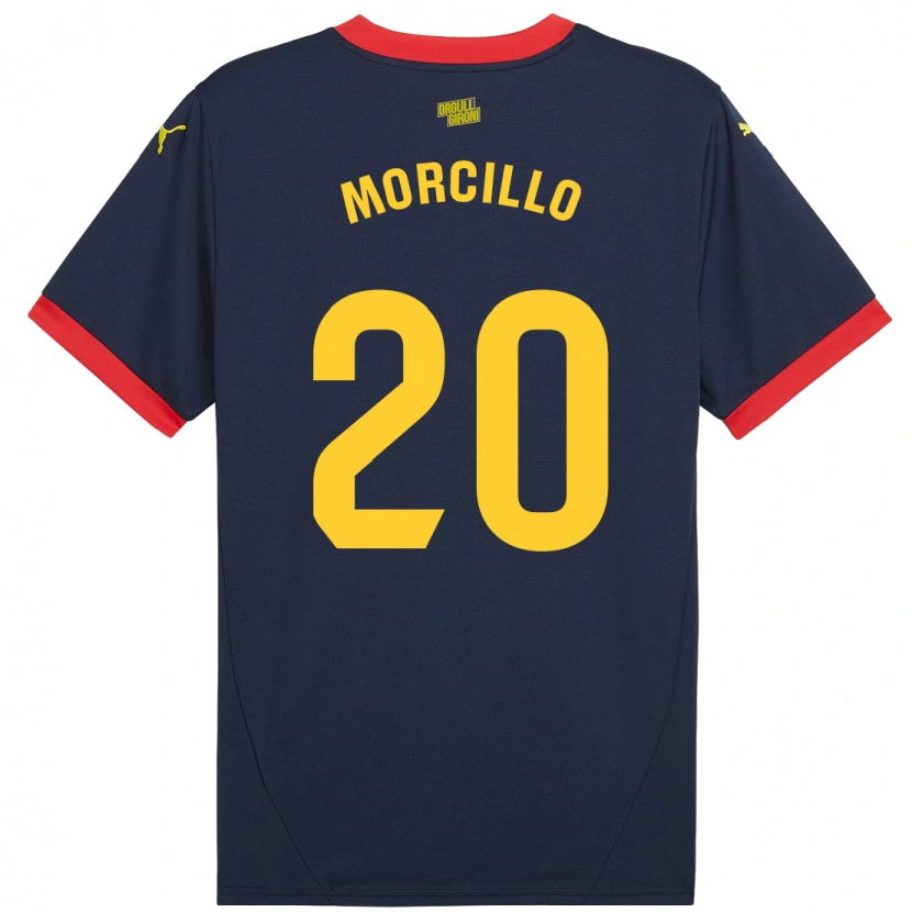Danxen Kinderen Luis Morcillo #20 Marineblauw Uitshirt Uittenue 2024/25 T-Shirt