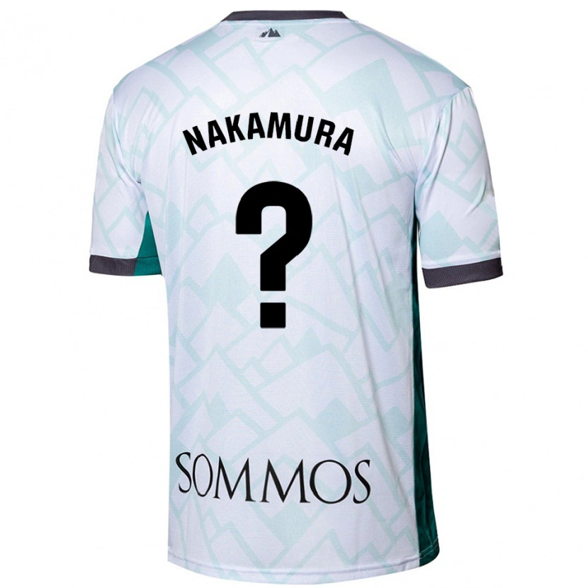 Danxen Kinderen Togo Nakamura #0 Wit Groen Uitshirt Uittenue 2024/25 T-Shirt