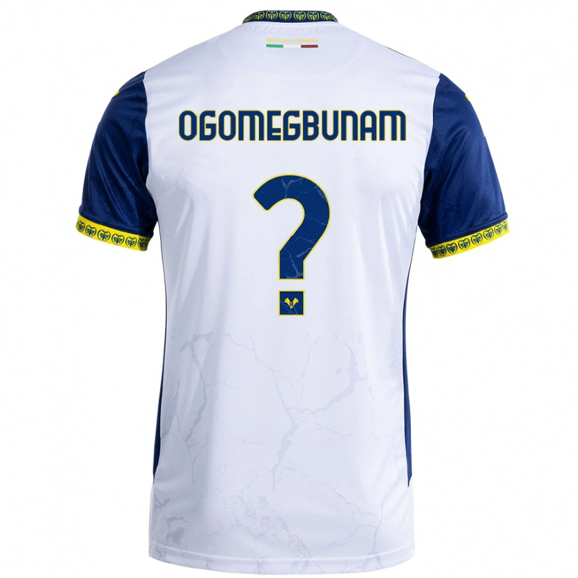 Danxen Kinderen Izu Ogomegbunam #0 Witblauw Uitshirt Uittenue 2024/25 T-Shirt