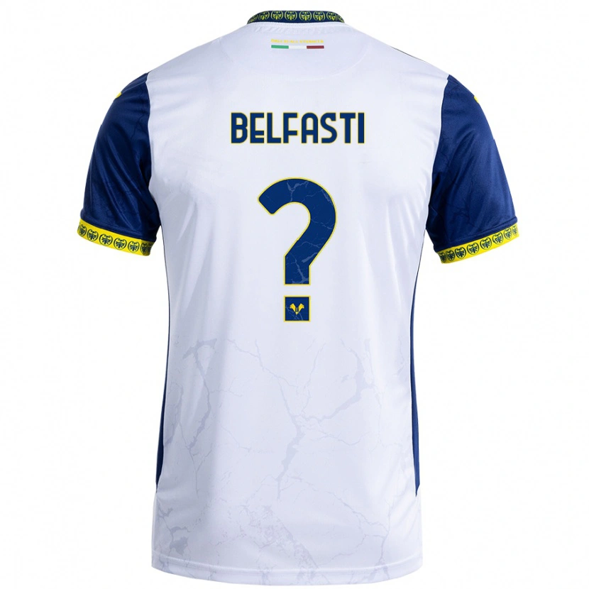 Danxen Kinderen Vittorio Belfasti #0 Witblauw Uitshirt Uittenue 2024/25 T-Shirt