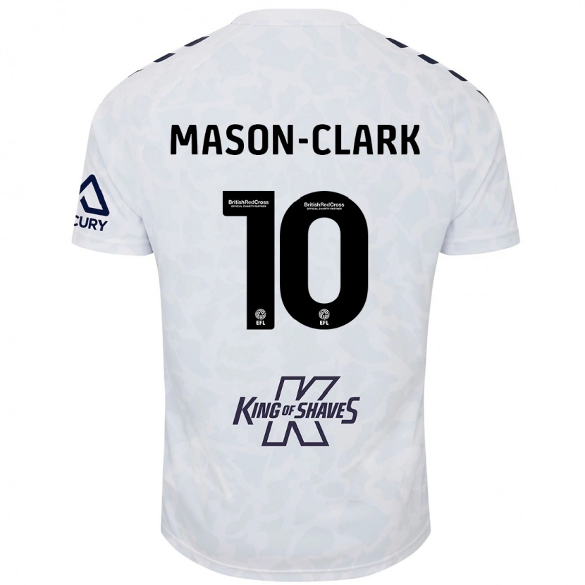 Danxen Kinderen Ephron Mason-Clark #10 Wit Uitshirt Uittenue 2024/25 T-Shirt
