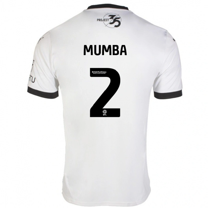 Danxen Kinderen Bali Mumba #2 Wit Zwart Uitshirt Uittenue 2024/25 T-Shirt