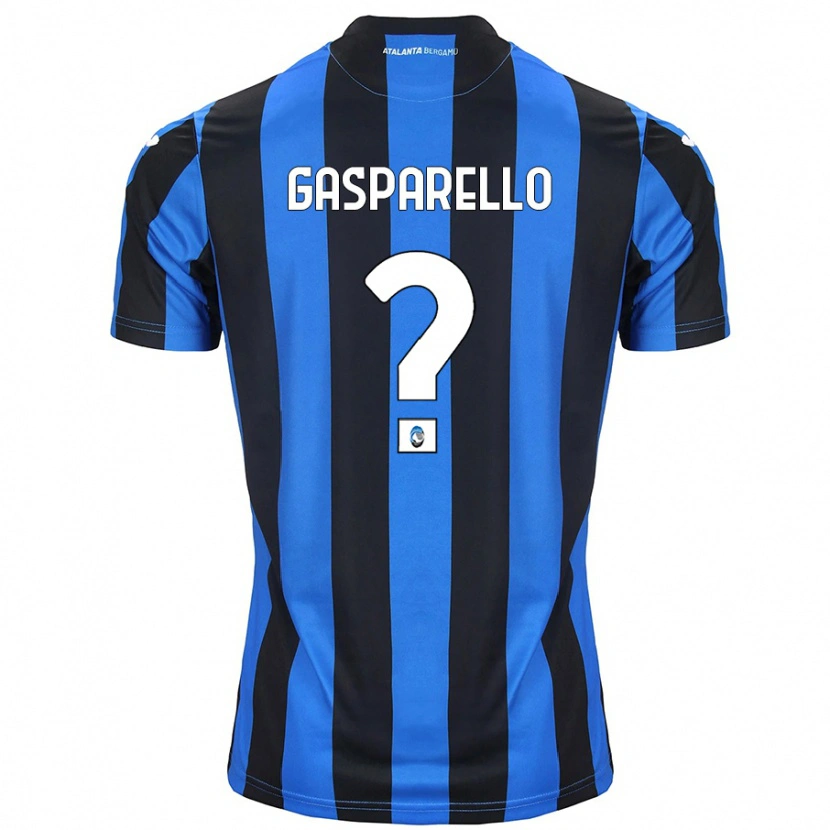 Danxen Heren Francesco Gasparello #0 Blauw Zwart Thuisshirt Thuistenue 2024/25 T-Shirt