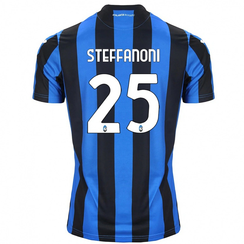 Danxen Heren Federico Steffanoni #25 Blauw Zwart Thuisshirt Thuistenue 2024/25 T-Shirt