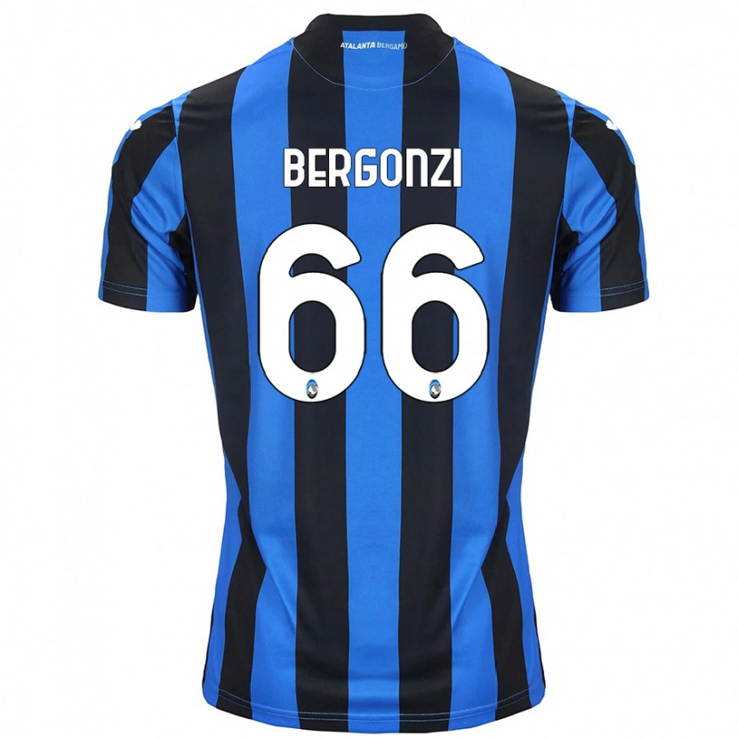Danxen Heren Federico Bergonzi #66 Blauw Zwart Thuisshirt Thuistenue 2024/25 T-Shirt