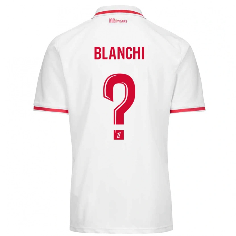 Danxen Heren Florian Blanchi #0 Wit Rood Thuisshirt Thuistenue 2024/25 T-Shirt