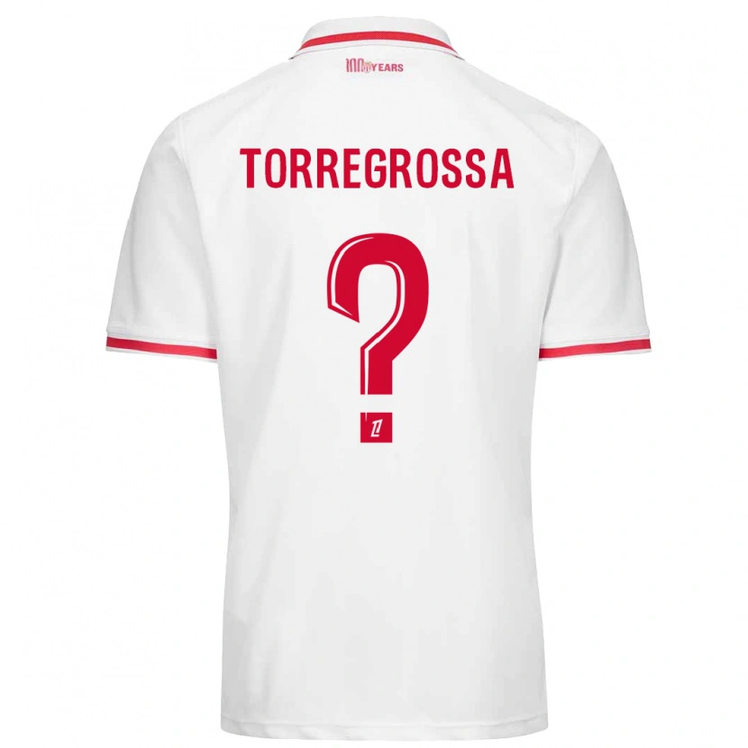 Danxen Heren Hugo Torregrossa #0 Wit Rood Thuisshirt Thuistenue 2024/25 T-Shirt