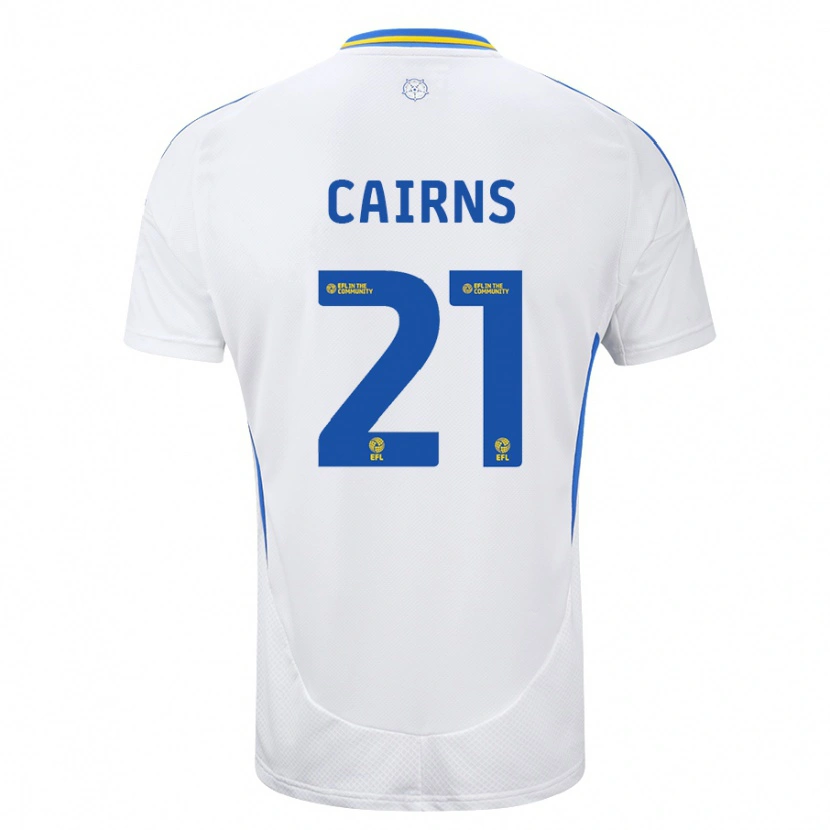 Danxen Heren Alex Cairns #21 Wit Blauw Thuisshirt Thuistenue 2024/25 T-Shirt