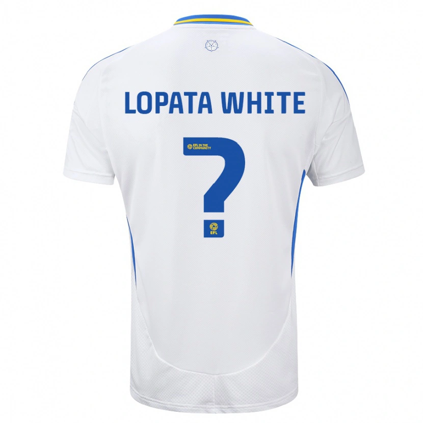 Danxen Heren Reuben Lopata-White #0 Wit Blauw Thuisshirt Thuistenue 2024/25 T-Shirt