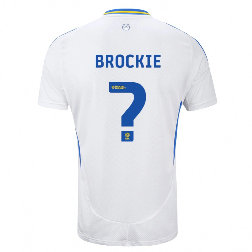 Danxen Heren Devon Brockie #0 Wit Blauw Thuisshirt Thuistenue 2024/25 T-Shirt