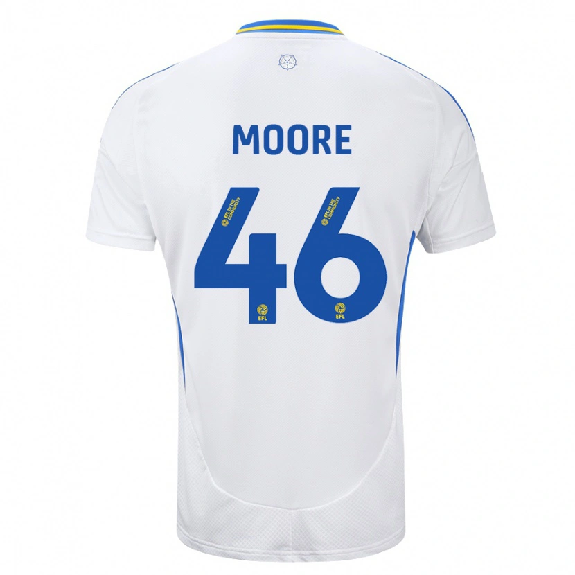 Danxen Heren Kris Moore #46 Wit Blauw Thuisshirt Thuistenue 2024/25 T-Shirt
