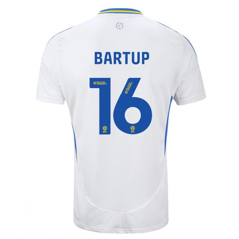 Danxen Heren Laura Bartup #16 Wit Blauw Thuisshirt Thuistenue 2024/25 T-Shirt