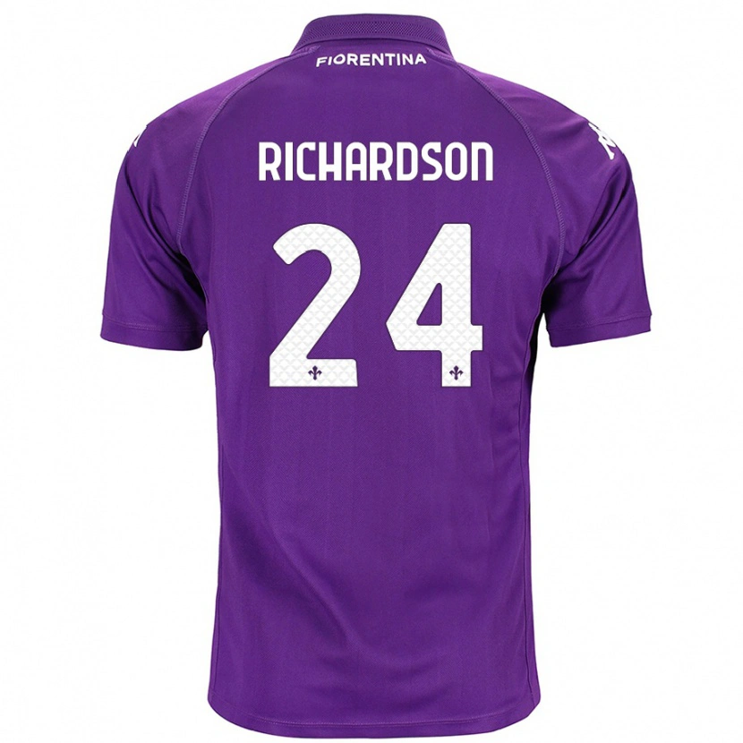 Danxen Heren Amir Richardson #24 Paars Thuisshirt Thuistenue 2024/25 T-Shirt