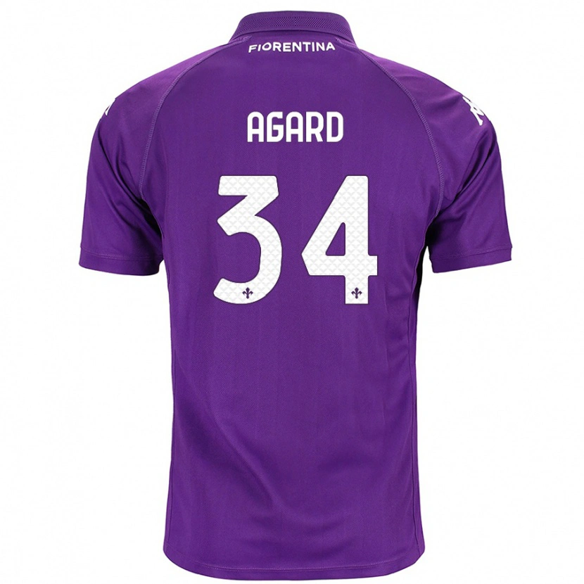 Danxen Heren Laura Agard #34 Paars Thuisshirt Thuistenue 2024/25 T-Shirt