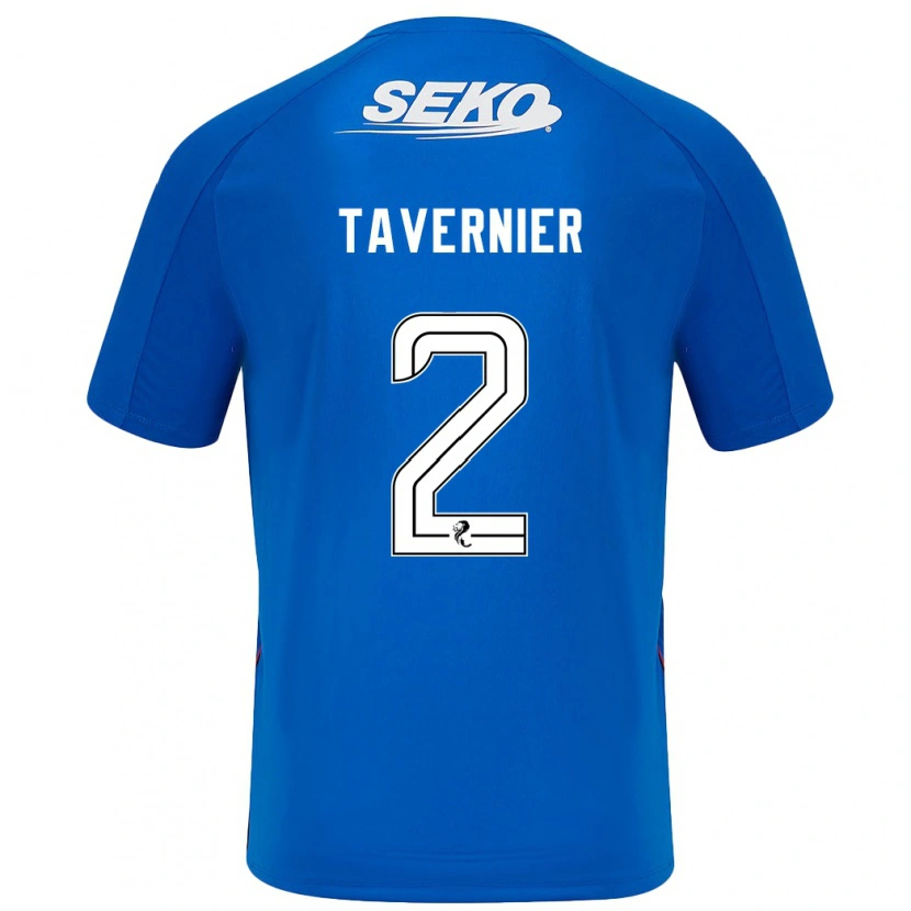 Danxen Heren James Tavernier #2 Donkerblauw Thuisshirt Thuistenue 2024/25 T-Shirt