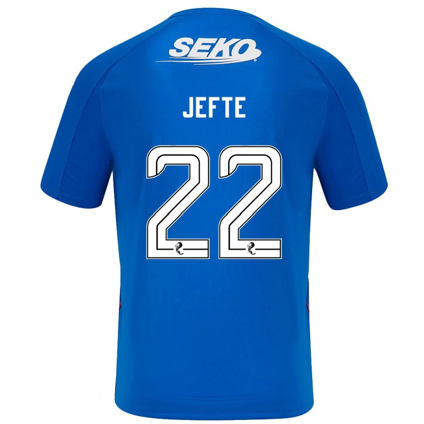 Danxen Heren Jefté #22 Donkerblauw Thuisshirt Thuistenue 2024/25 T-Shirt