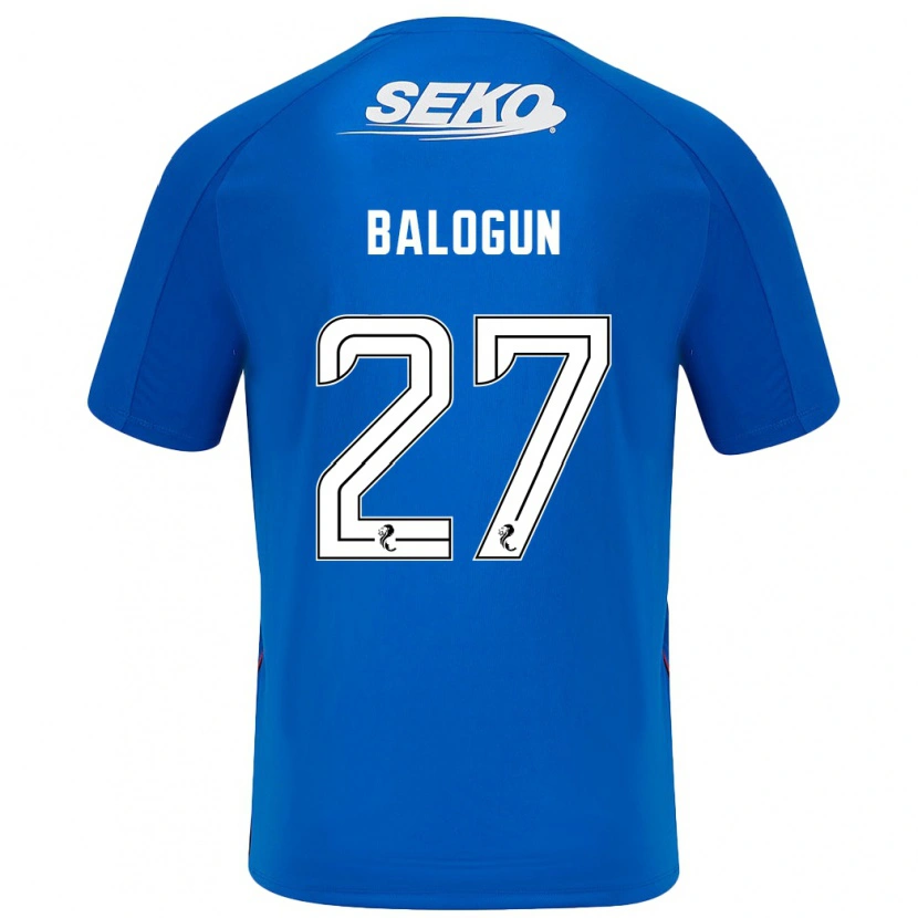 Danxen Heren Leon Balogun #27 Donkerblauw Thuisshirt Thuistenue 2024/25 T-Shirt