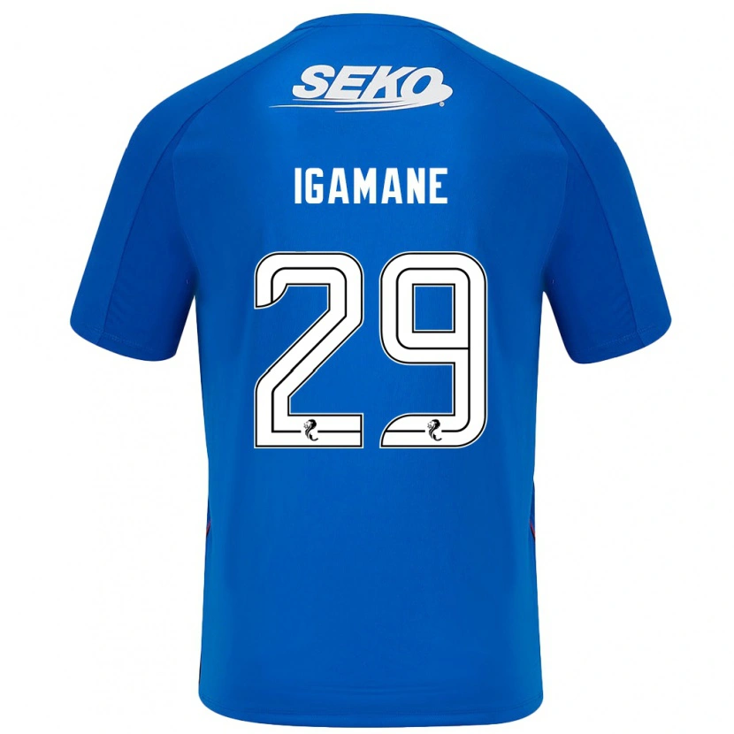Danxen Heren Hamza Igamane #29 Donkerblauw Thuisshirt Thuistenue 2024/25 T-Shirt