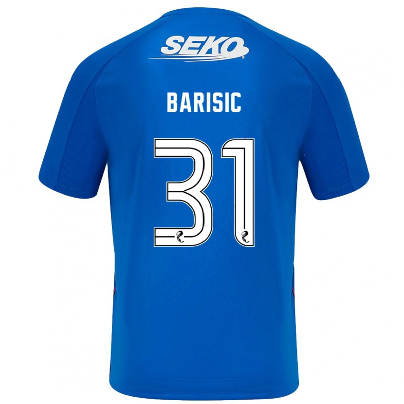 Danxen Heren Borna Barisic #31 Donkerblauw Thuisshirt Thuistenue 2024/25 T-Shirt