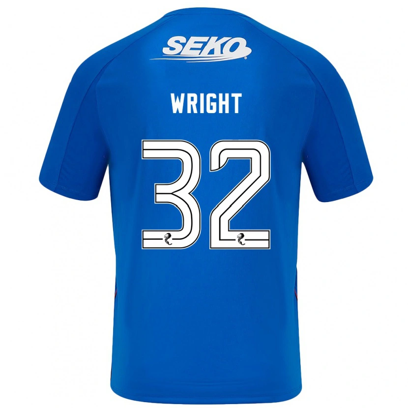 Danxen Heren Kieran Wright #32 Donkerblauw Thuisshirt Thuistenue 2024/25 T-Shirt