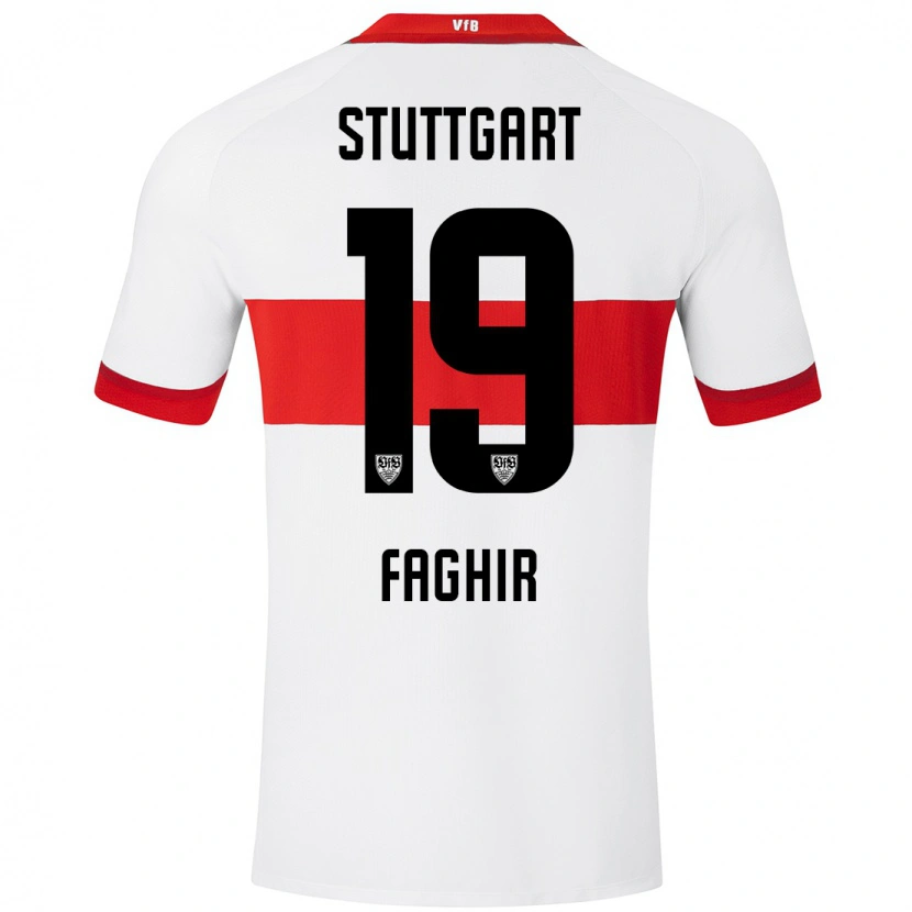 Danxen Heren Wahid Faghir #19 Wit Rood Thuisshirt Thuistenue 2024/25 T-Shirt
