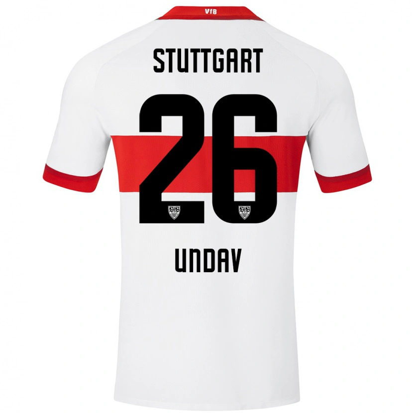 Danxen Heren Deniz Undav #26 Wit Rood Thuisshirt Thuistenue 2024/25 T-Shirt