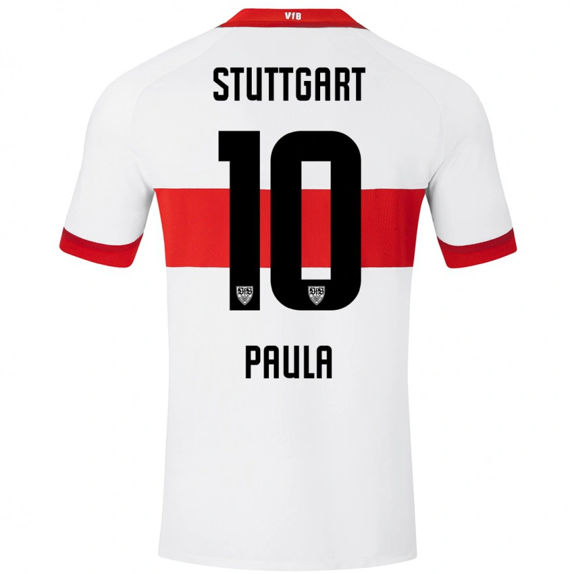 Danxen Heren Raul Paula #10 Wit Rood Thuisshirt Thuistenue 2024/25 T-Shirt