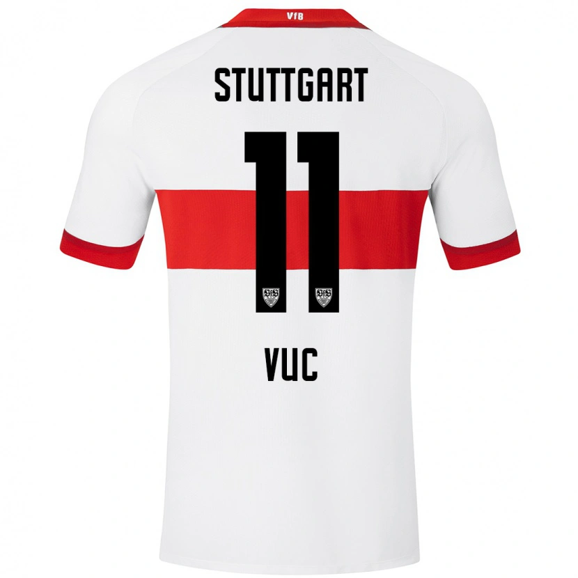Danxen Heren Patrick Vuc #11 Wit Rood Thuisshirt Thuistenue 2024/25 T-Shirt