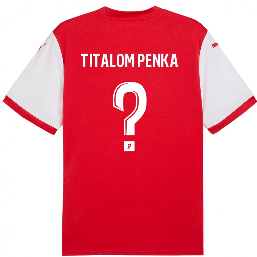 Danxen Heren Mathéo Titalom Penka #0 Rood Wit Thuisshirt Thuistenue 2024/25 T-Shirt
