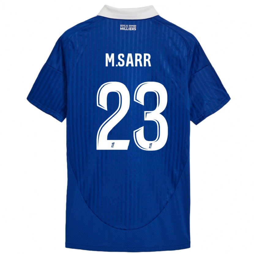 Danxen Heren Mamadou Sarr #23 Blauw Wit Thuisshirt Thuistenue 2024/25 T-Shirt