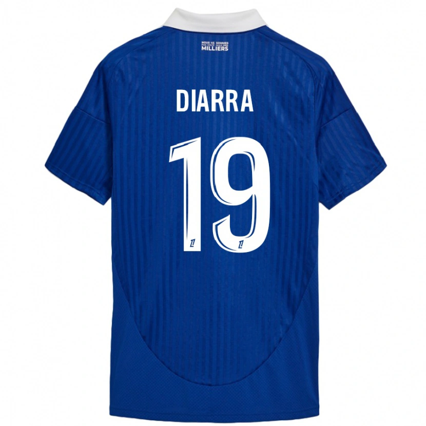 Danxen Heren Habib Diarra #19 Blauw Wit Thuisshirt Thuistenue 2024/25 T-Shirt