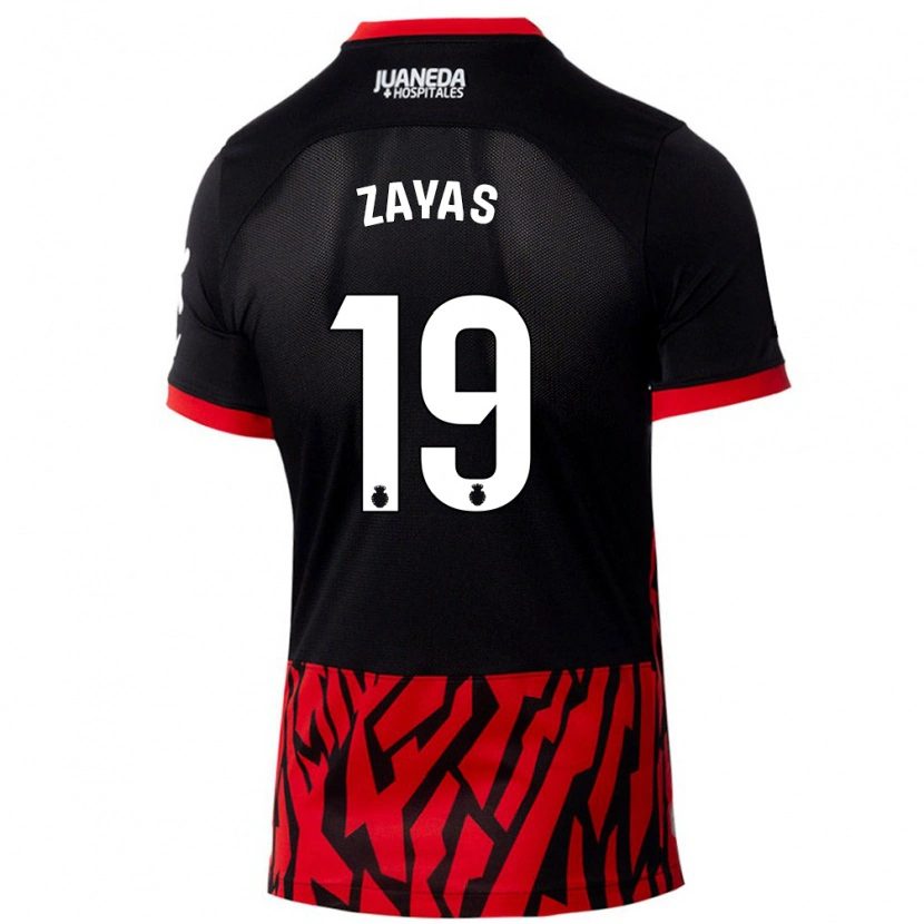 Danxen Heren Yosmel Zayas #19 Zwart Rood Thuisshirt Thuistenue 2024/25 T-Shirt