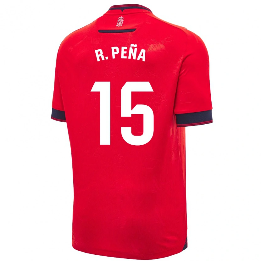 Danxen Heren Rubén Peña #15 Rood Wit Thuisshirt Thuistenue 2024/25 T-Shirt