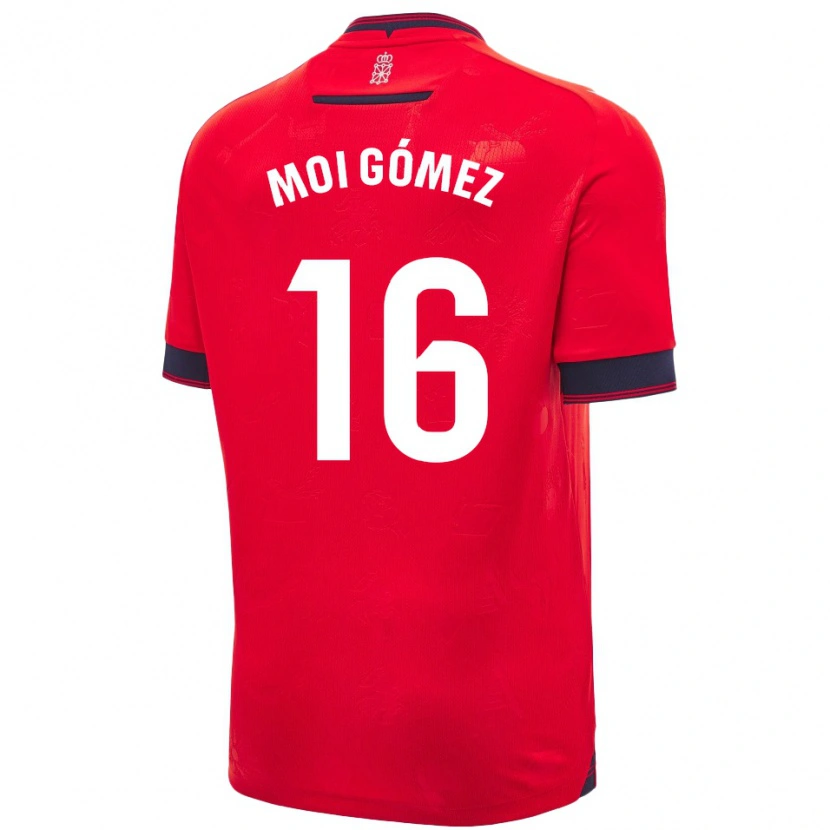 Danxen Heren Moi Gómez #16 Rood Wit Thuisshirt Thuistenue 2024/25 T-Shirt